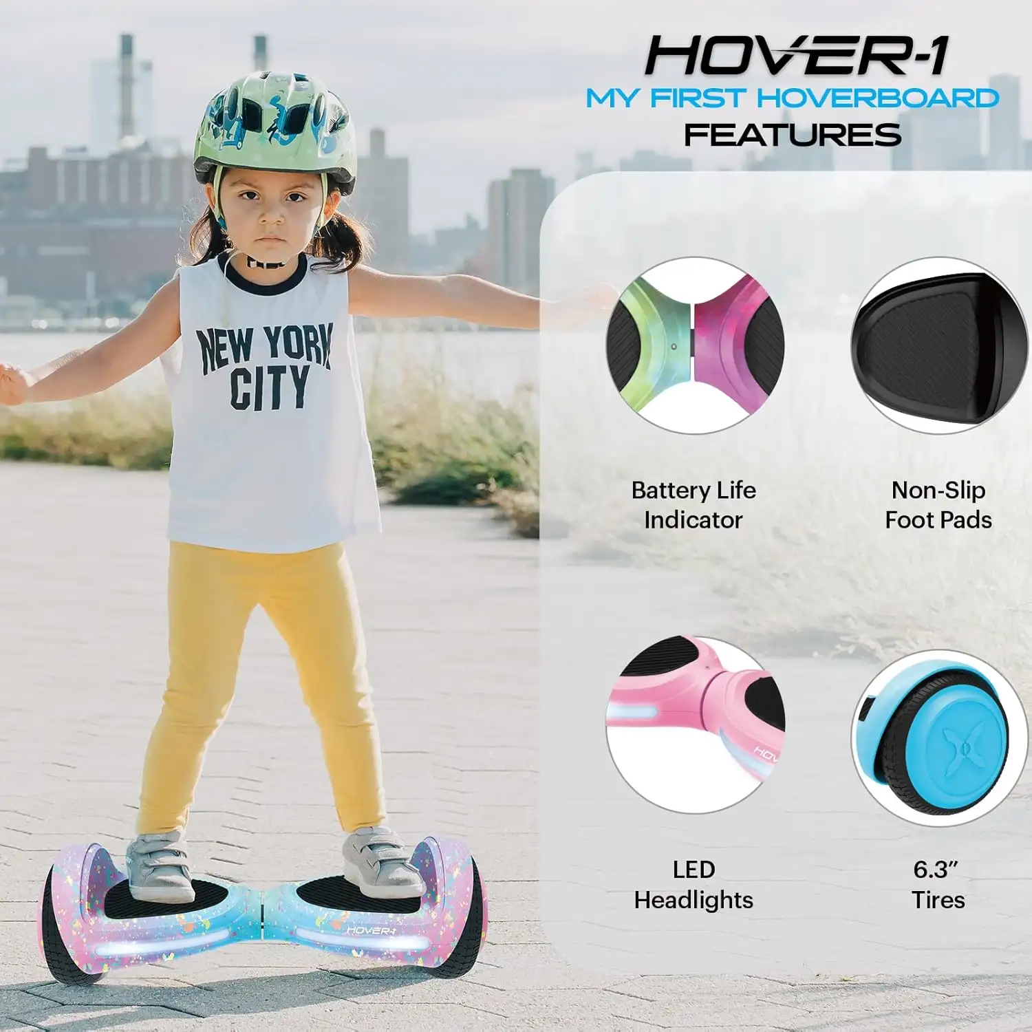 Hover-1 My First Hoverboard Electric Self-Balancing Hoverboard for Kids with 5 mph Max Speed, - 715moywzl4l._ac_sl1500_